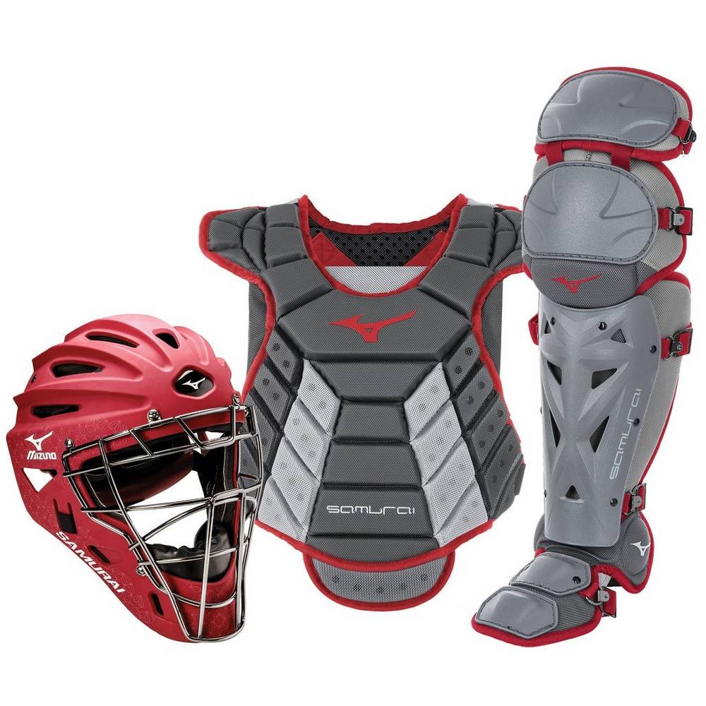 Mizuno Samurai Boxed (13-14") - Bayan Catchers Gear - Gri Türkiye (WILFOY-736)